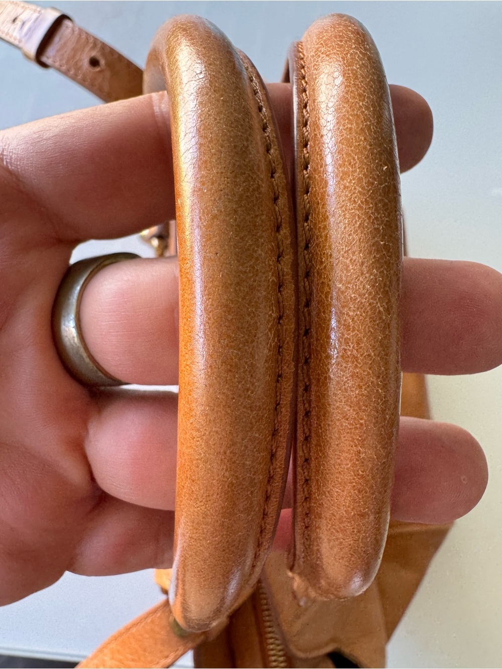 See By Chloe Cognac Brown Leather Satchel with Gold Accents - Picture 4 of 14